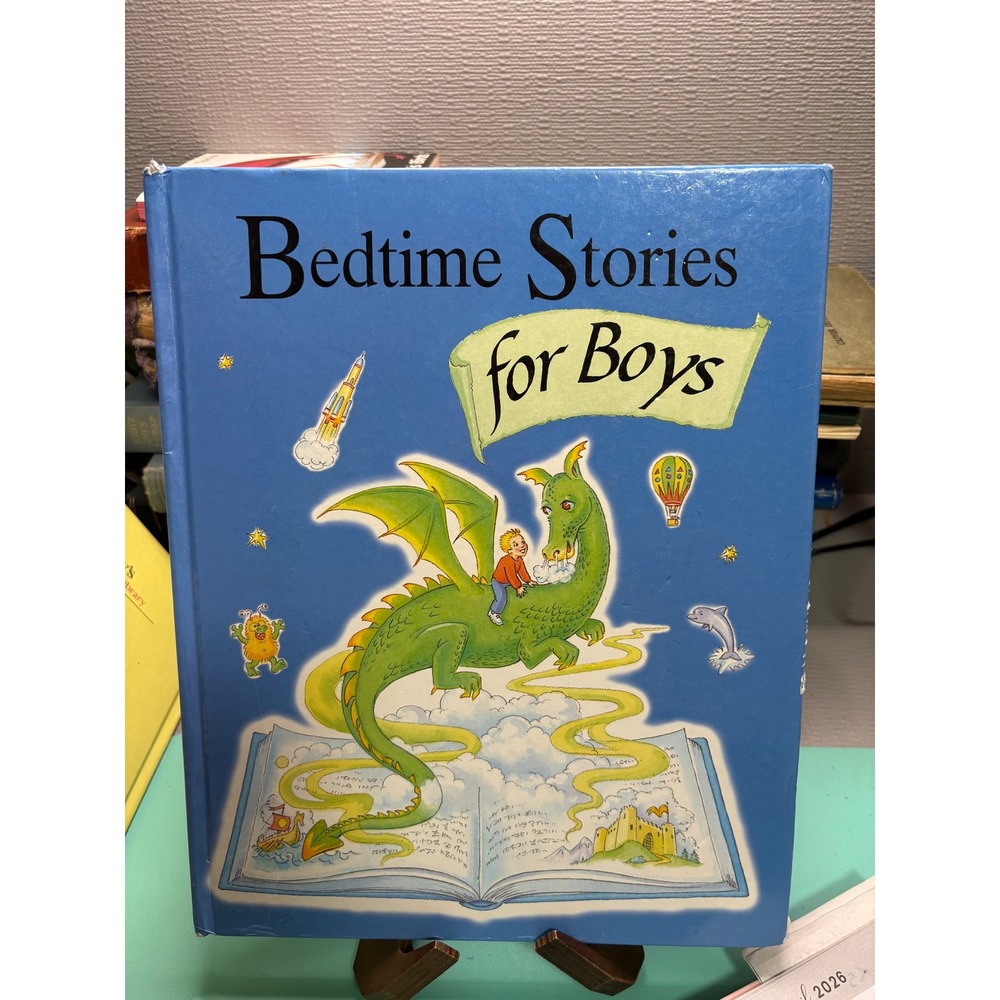 Bedtime Stories for Boys Hardcover Parragon Publishing 2000 Dragon Illustration